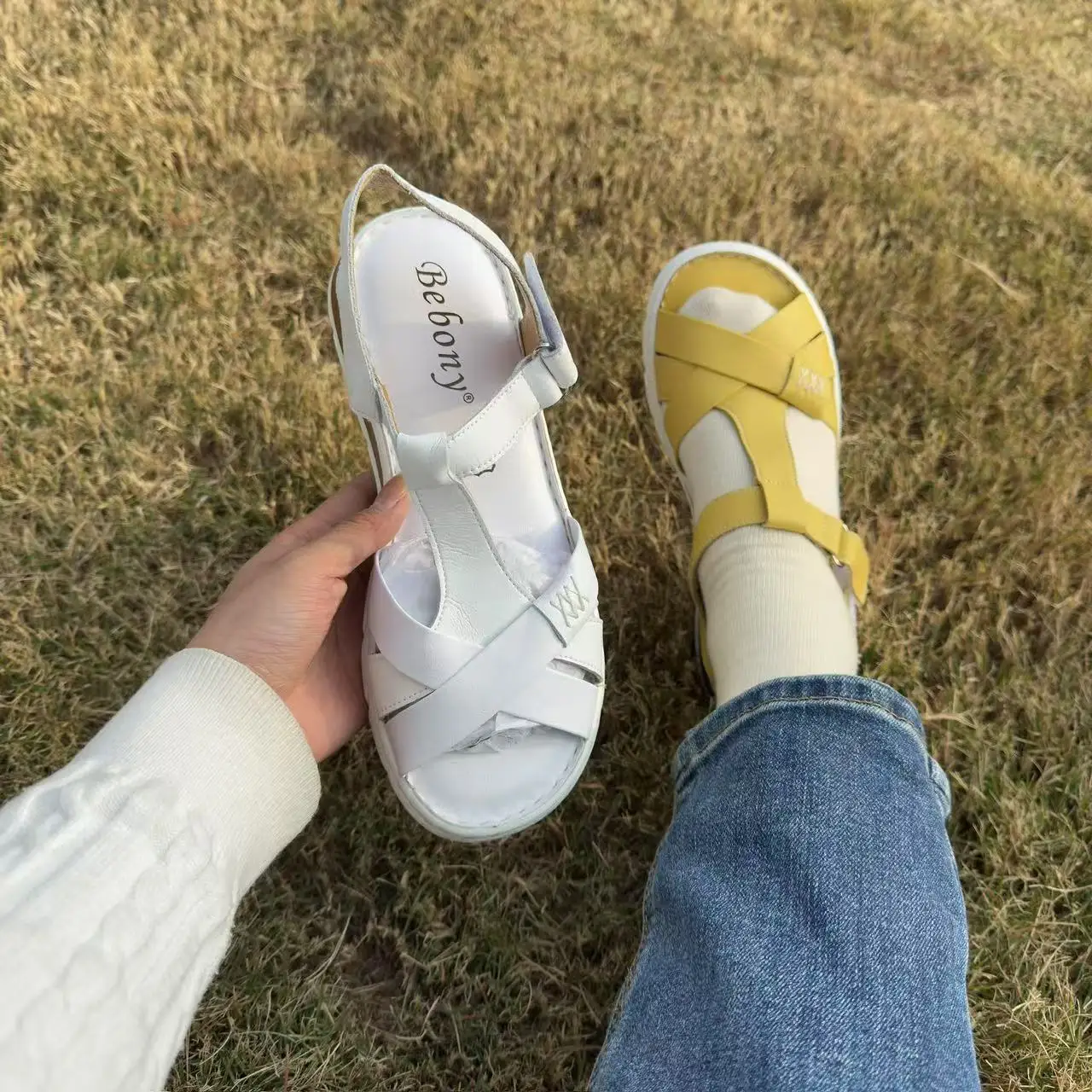 Women's Open-Toe Cross Design Summer Sandals Comfortable Soft Outdoor Fashion Trend Latest Edition - Image 3