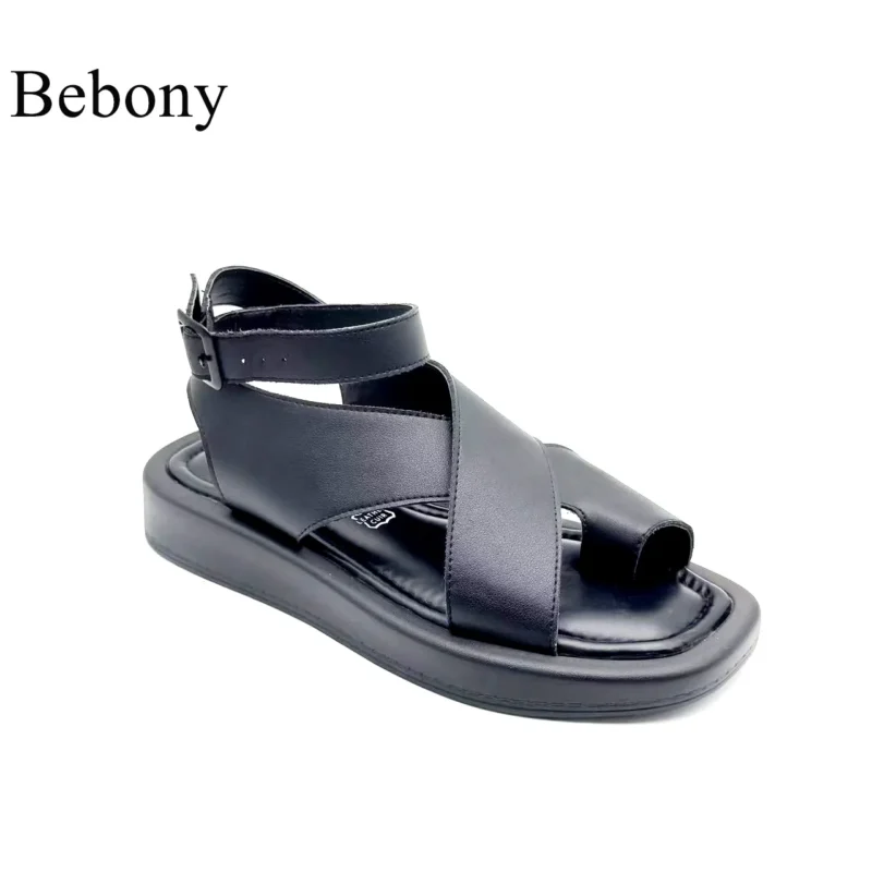 High Quality Customizable Summer Women's Open Toe Flat Sandals Fashionable Casual Comfortable Breathable Soft Outdoor Design
