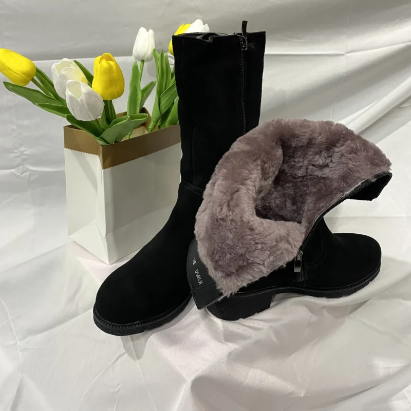 Women's High Quality Winter Snow Boots Latest Zip Closure for Warmth