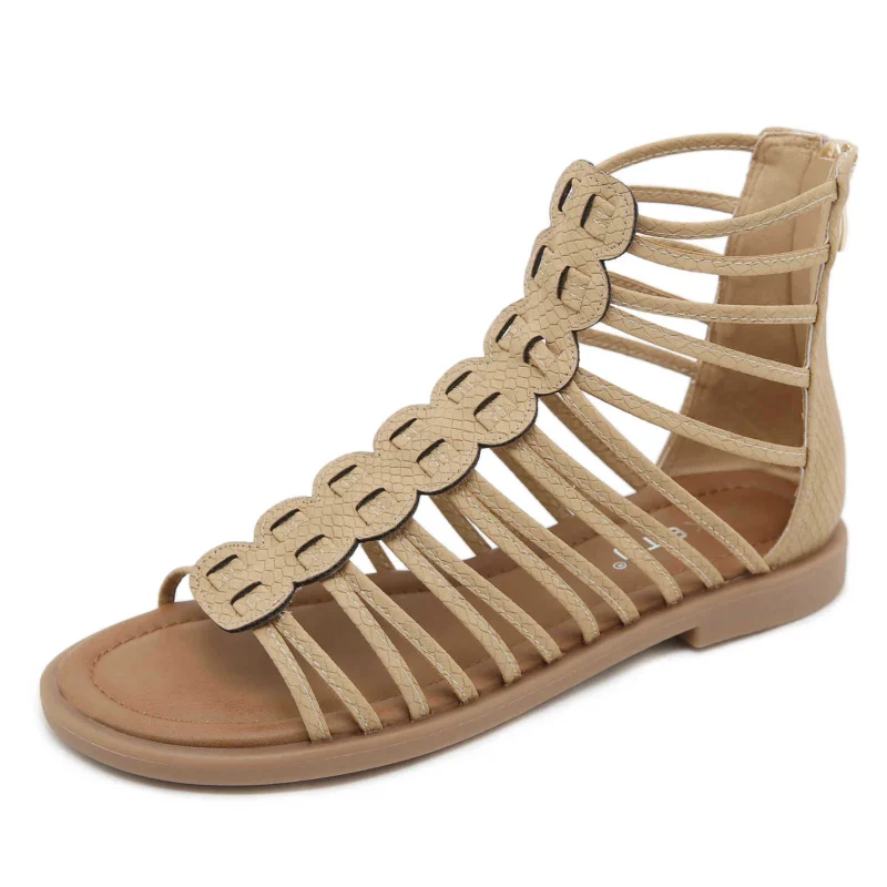 Women's Stylish Low-Heeled Sandals Comfortable and Fashionable Summer Shoes