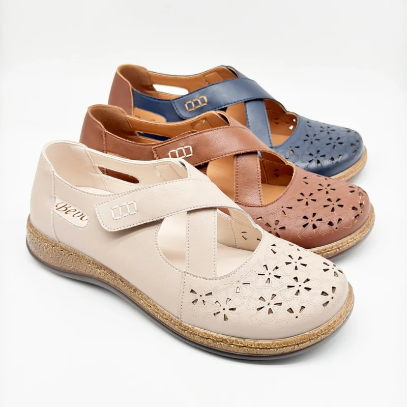 Women's Customizable Summer Sandals with Latest Floral Pattern Non-Slip Comfortable Soft Breathable Fashion Trend for Spring