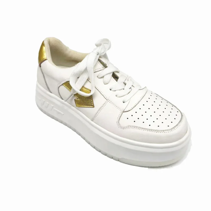 2026 Customizable High Quality Women's Casual Shoes Spring and Autumn Breathable Lace-Up Closure Height Increasing