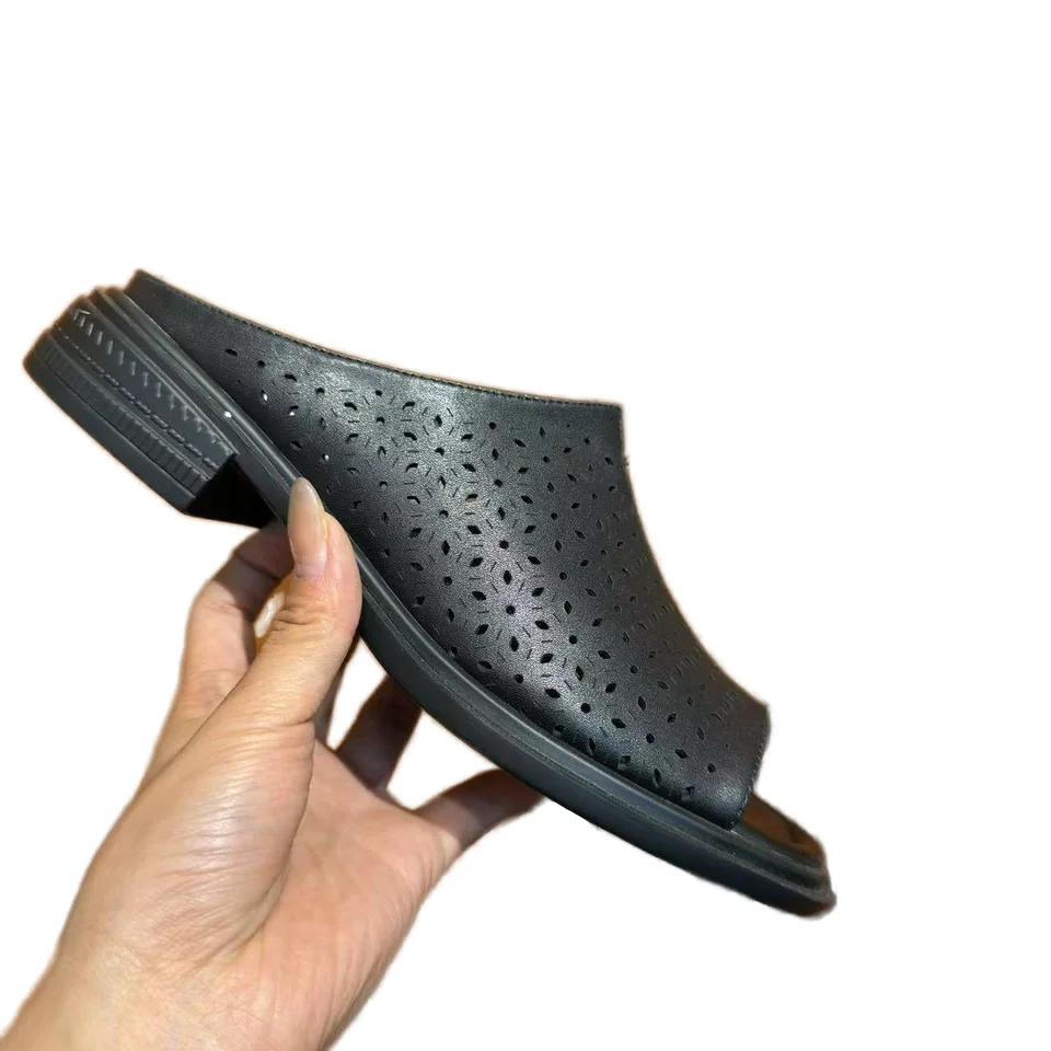 Factory Direct Women's Summer Open Toe Outdoor Heel Customizable Slip-On Women's Slippers Customizable Summer Cut-Out Open Toe - Image 2
