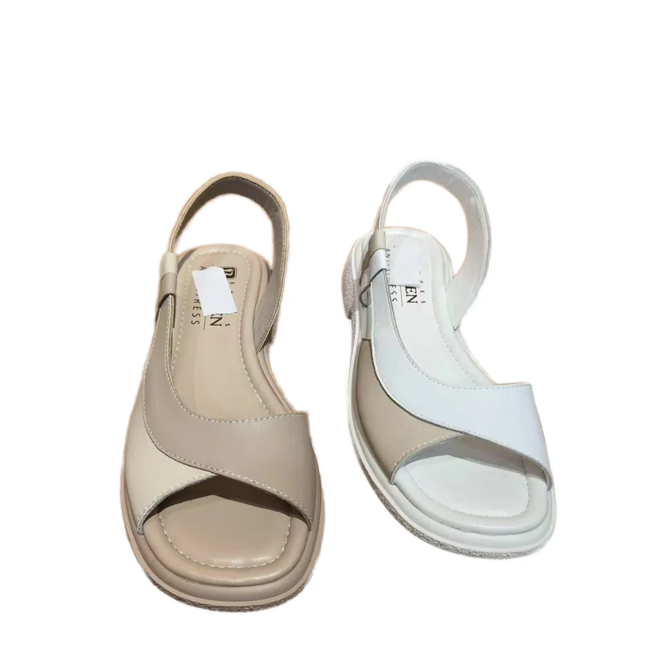 Factory Direct Summer Heeled Sandals for Women Comfortable Casual Open Toe Design Customizable for Outdoor Use - Image 5