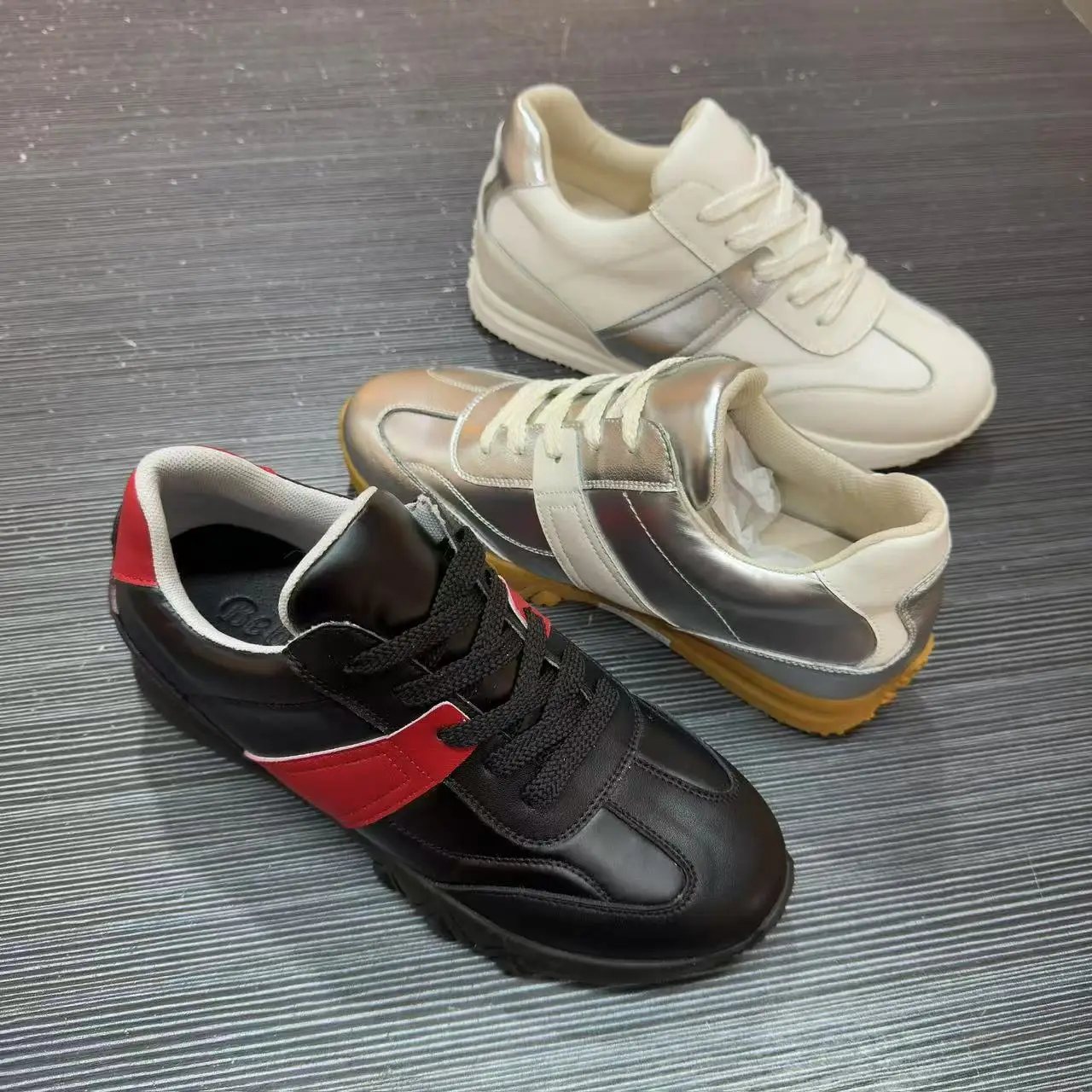 Women's Customizable Casual Comfortable Fashion Sneakers for Spring Autumn Cow Leather Upper Summer Suitable Casual Shoes - Image 5