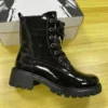 Wholesale New Style Warm Comfortable Short Boot Chunky Heel Leather Boots for Women