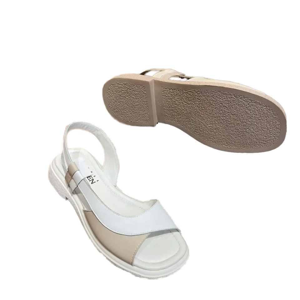 Factory Direct Summer Heeled Sandals for Women Comfortable Casual Open Toe Design Customizable for Outdoor Use