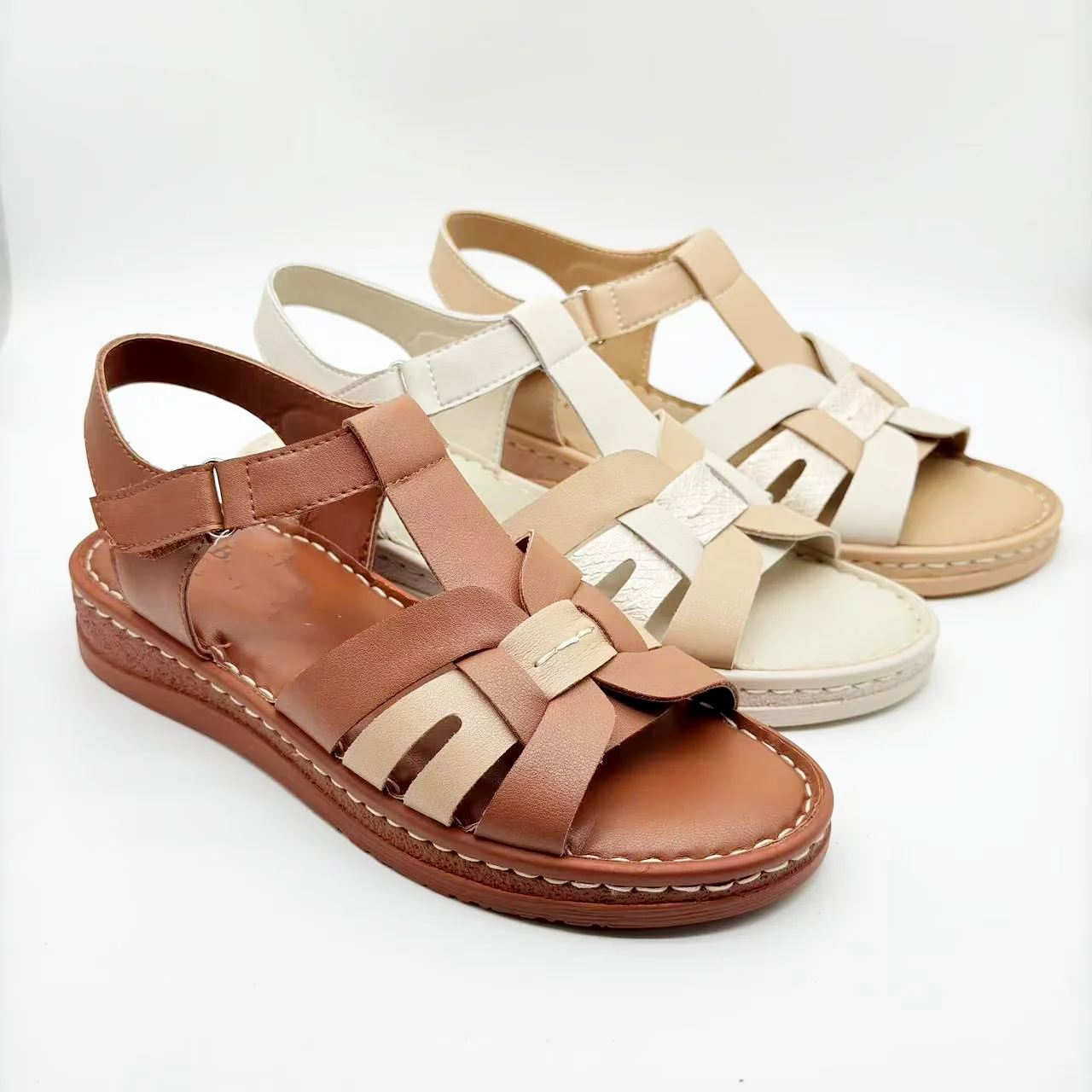 2026 Customizable High Quality Women's Breathable Roman and Beach Shoes Slip-On Closure Versatile Casual Design for Summer