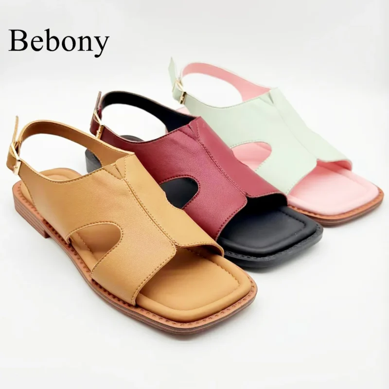 High Quality Low Heel Non slip Commuting Women's Sandals That Can Be Customized by 2026