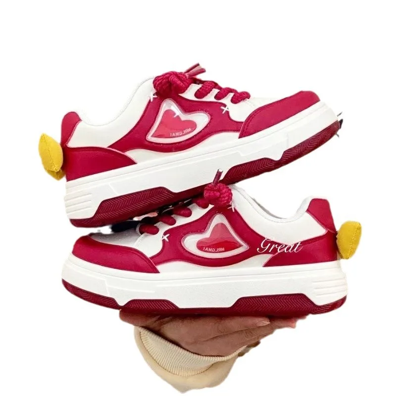 Hot Selling Custom Pink Fashion Comfortable Sneakers Casual Shoes With Platform for Women