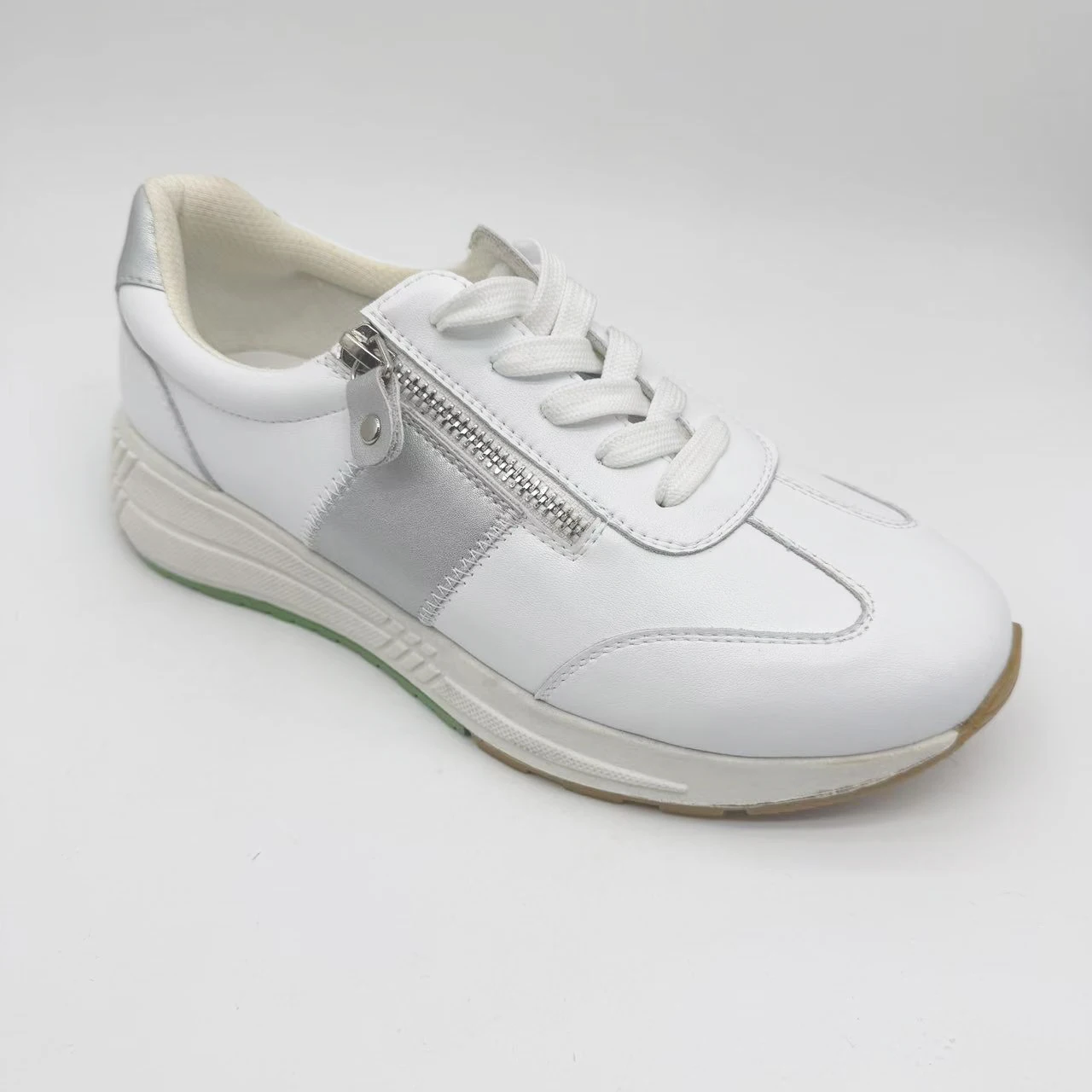 Autumn Spring New Arrival Customizable Women's Casual Walking Shoes Comfortable Lace-up Soft Leather Non-slip Breathable Design - Image 4