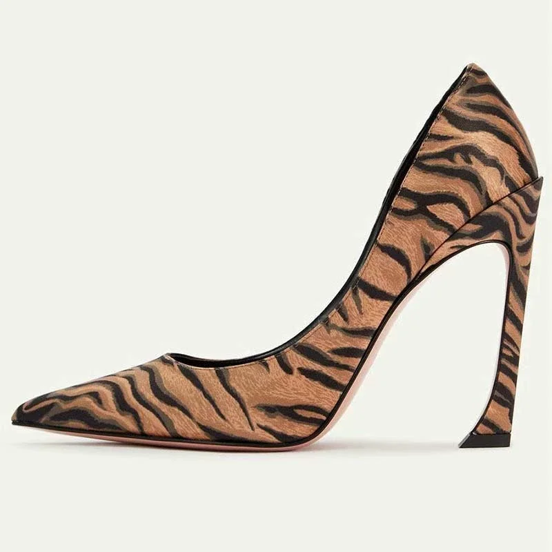 Women's Fashion Stiletto Heels Comfortable & Soft Leather High Heel Shoes Slip-On Closure for Summer & Autumn