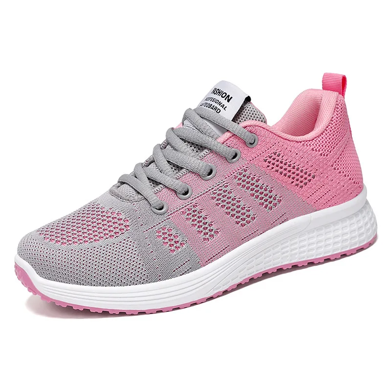 Wholesale New High Quality Fashion Mesh Ventilate Women Ladies Running Sport Casual Shoes