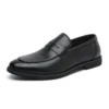 Men's Genuine Leather Business British-style Casual Low-heel Leather Shoes for Summer