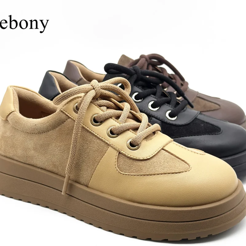 Women's Customizable Lace-Up Casual Walking Shoes for Spring/Summer Non-Slip Breathable Fashion Trend for Autumn