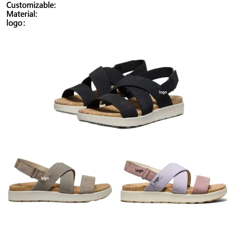 Hot Summer Comfortable Women's Sandals Casual Anti-Slip and Odor Proof Slip-On Closure One Foot Sandals