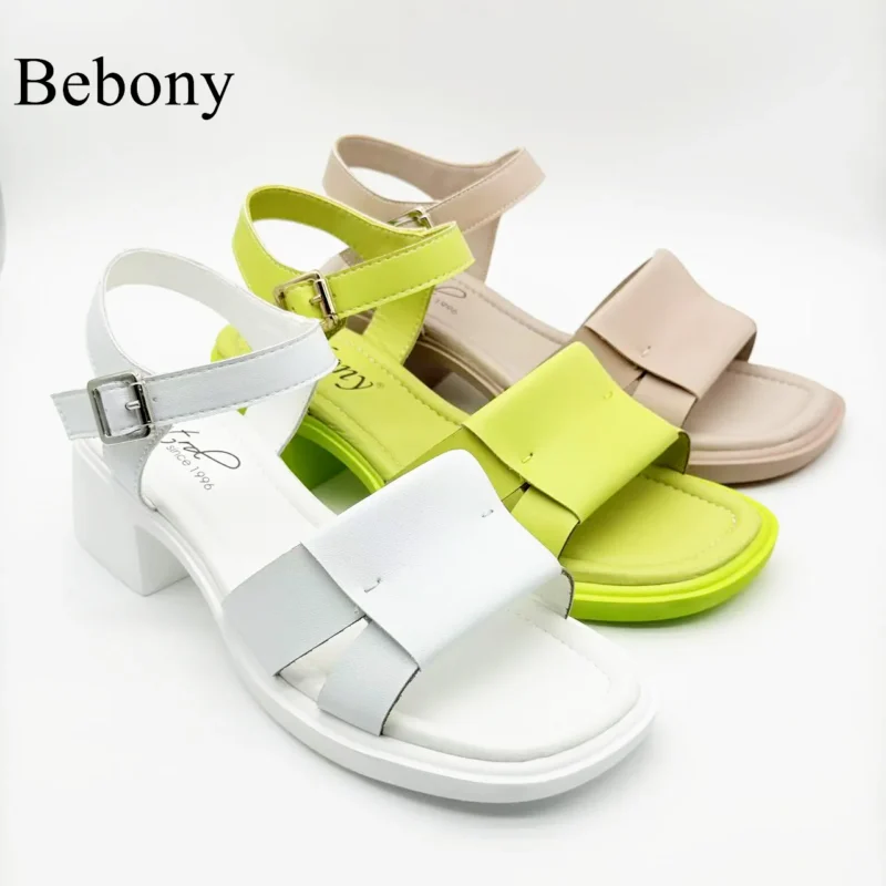 High Quality Customizable Open-Toe Women's Summer Sandals Breathable and Comfortable High Heels Soft Outdoor Style