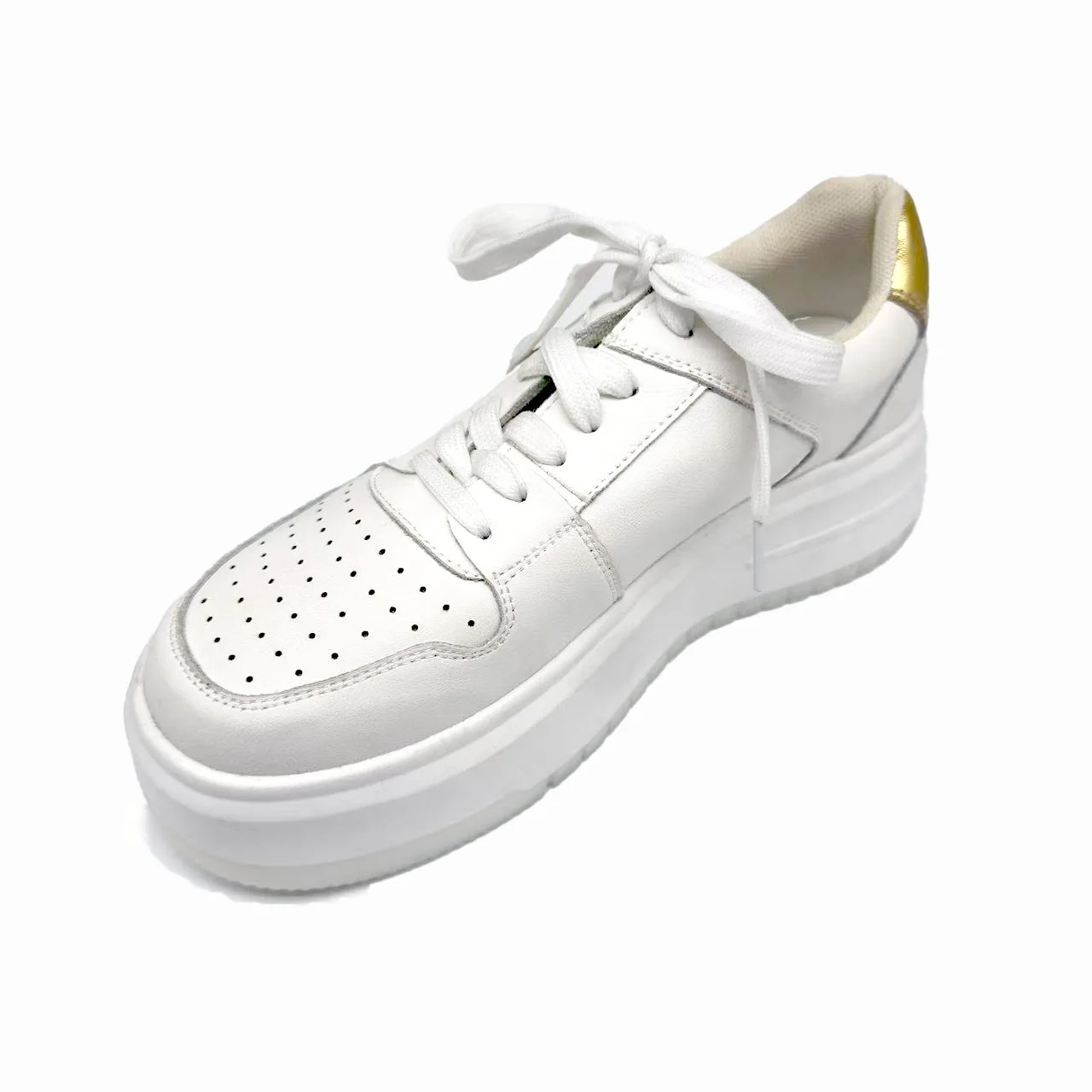 2026 Customizable High Quality Women's Casual Shoes Spring and Autumn Breathable Lace-Up Closure Height Increasing - Image 3