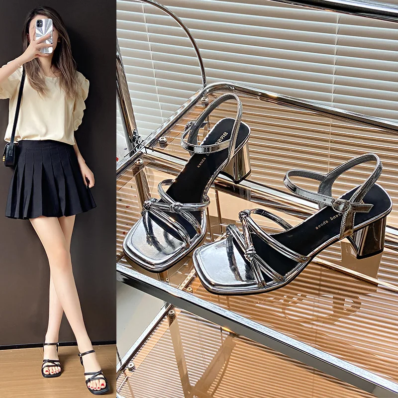 New Style Fashionable Heel Sandals for Women Soft Soled Anti-Slip Open & Peep Toe Light Weight Summer Comfo