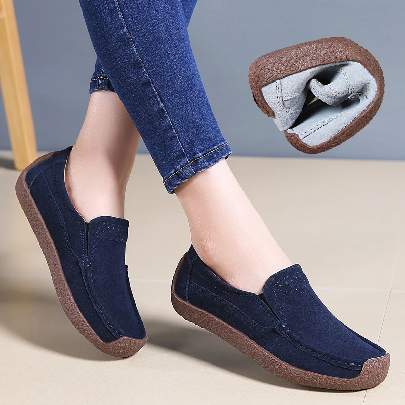 Direct Sale Manufacturer Women's Comfortable Soft Casual Walking Shoes for Spring Summer Breathable Non-Slip Slip-On Closure