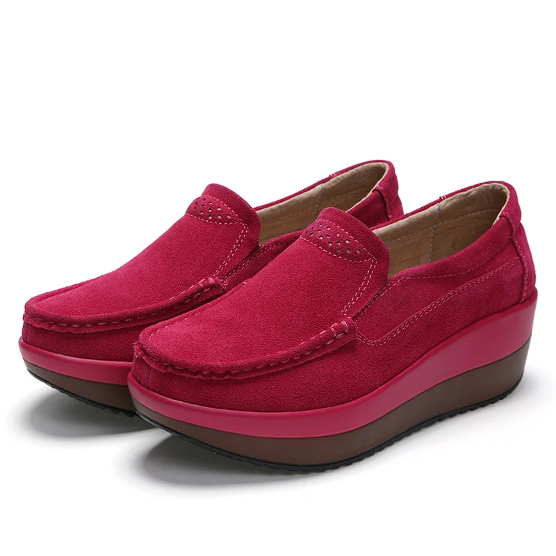 2026 Summer Fashion Trend Women's Comfortable Casual Slip-On Platform Flat Shoes with Thick Sole for Height Increase